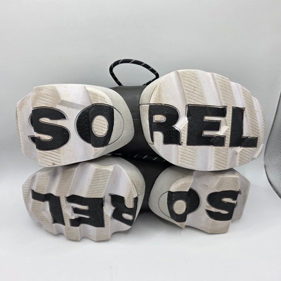Sorel Kinetic Impact II Lace Sneakers Black Sea Salt Womens 7 NL4694-010